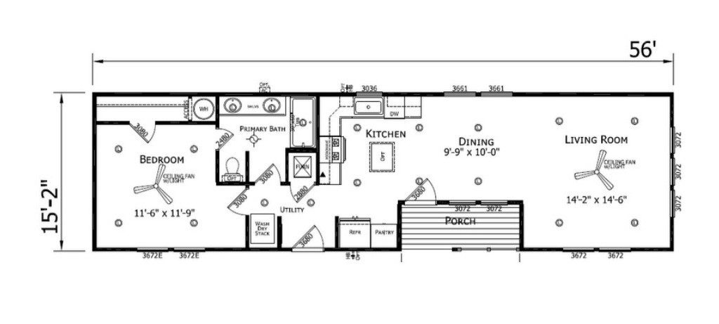WS1656H1 manufactured home