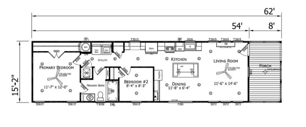 WS1662H manufactured home
