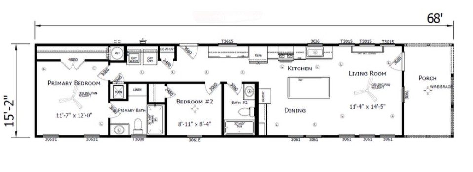 WS1668H1 manufactured home