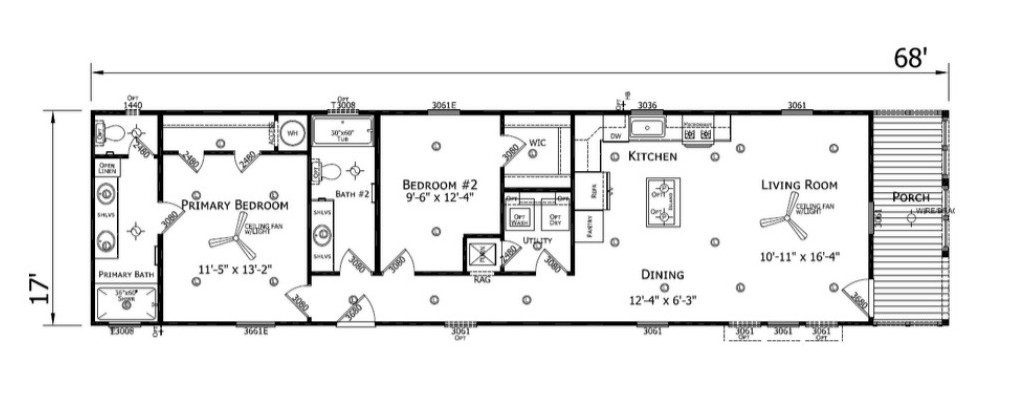 WS1868H3 manufactured home